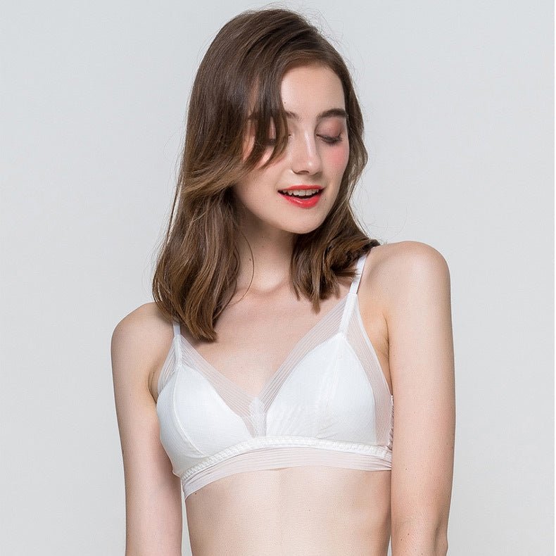 Elegant Wireless Silk Bralette