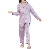 girls Silk Pajama Set long Silk Pjs Kids Silk Pajama Silk Sleepwear