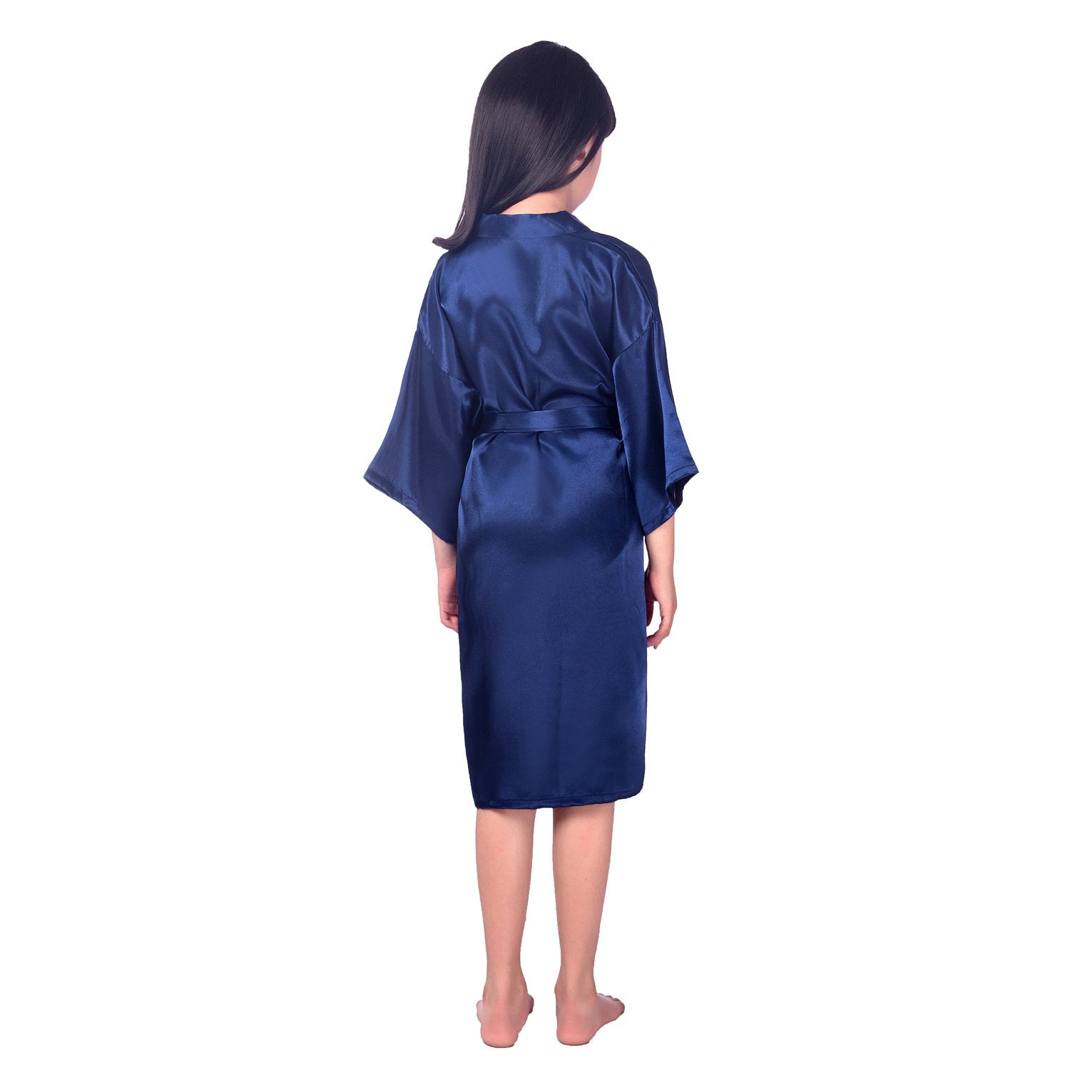 Girls Silk Robe Pure Silk Kimono Summer Kids Silk Robe