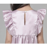 19 Momme Grils Silk Nightgown Cute Princess Dress with Ruffles Kid's Luxury Sleep Dress -  slipintosoft