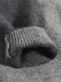 Kids Cashmere Sweater Striped Sleeve Bear Embroidery Cashmere Pullover