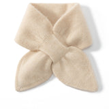 Kids Colorful Knit Cashmere Scarf Bow Knot Cashmere Neck Warmer