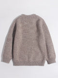 Kids Pure Cashmere Sweater Husky Dog Face Design Cashmere Pullover