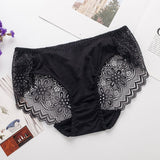 Lace Silk Underwear Women Breathable Silk Panties