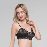 Luxurious Lace Wireless Silk Bra - slipintosoft