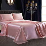 Luxury 100% 22 Momme 3PCS Pure Silk Flat Sheet Set