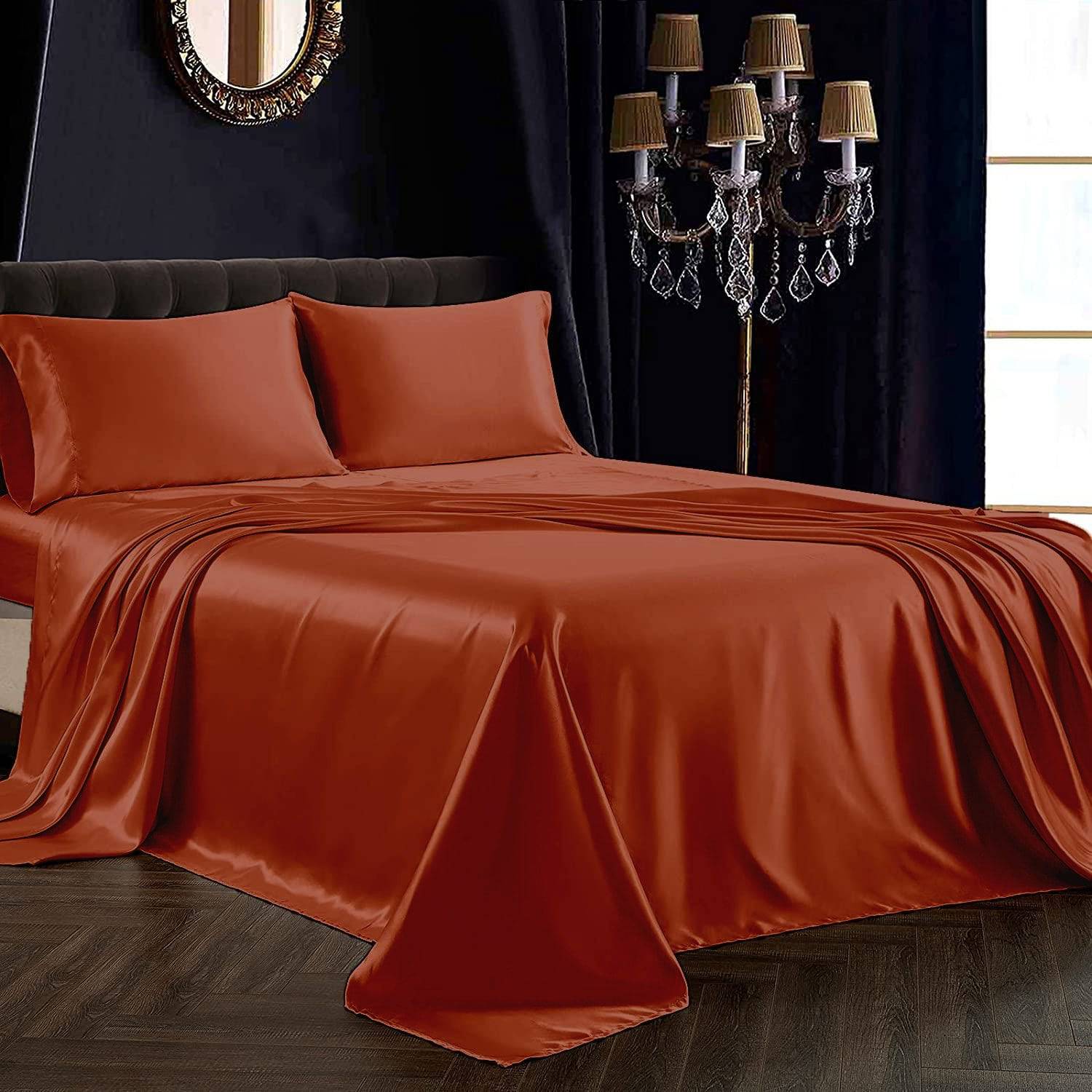 Luxury 100% 22 Momme 3PCS Pure Silk Flat Sheet Set