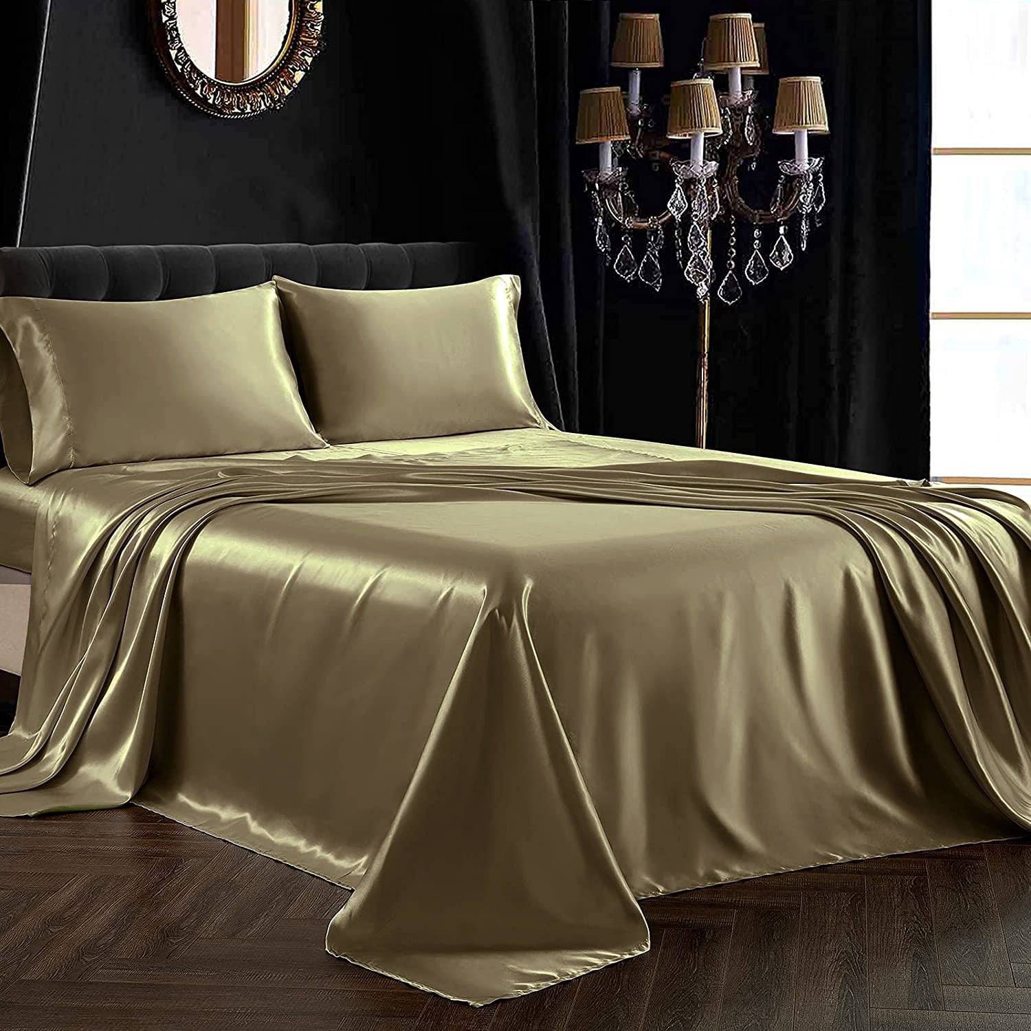 Luxury 100% 22 Momme 3PCS Pure Silk Flat Sheet Set