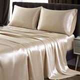 Luxury 100% 22 Momme 3PCS Pure Silk Flat Sheet Set