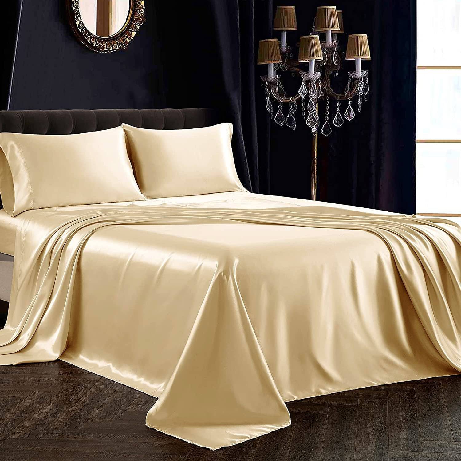 Luxury 100% 22 Momme 3PCS Pure Silk Flat Sheet Set