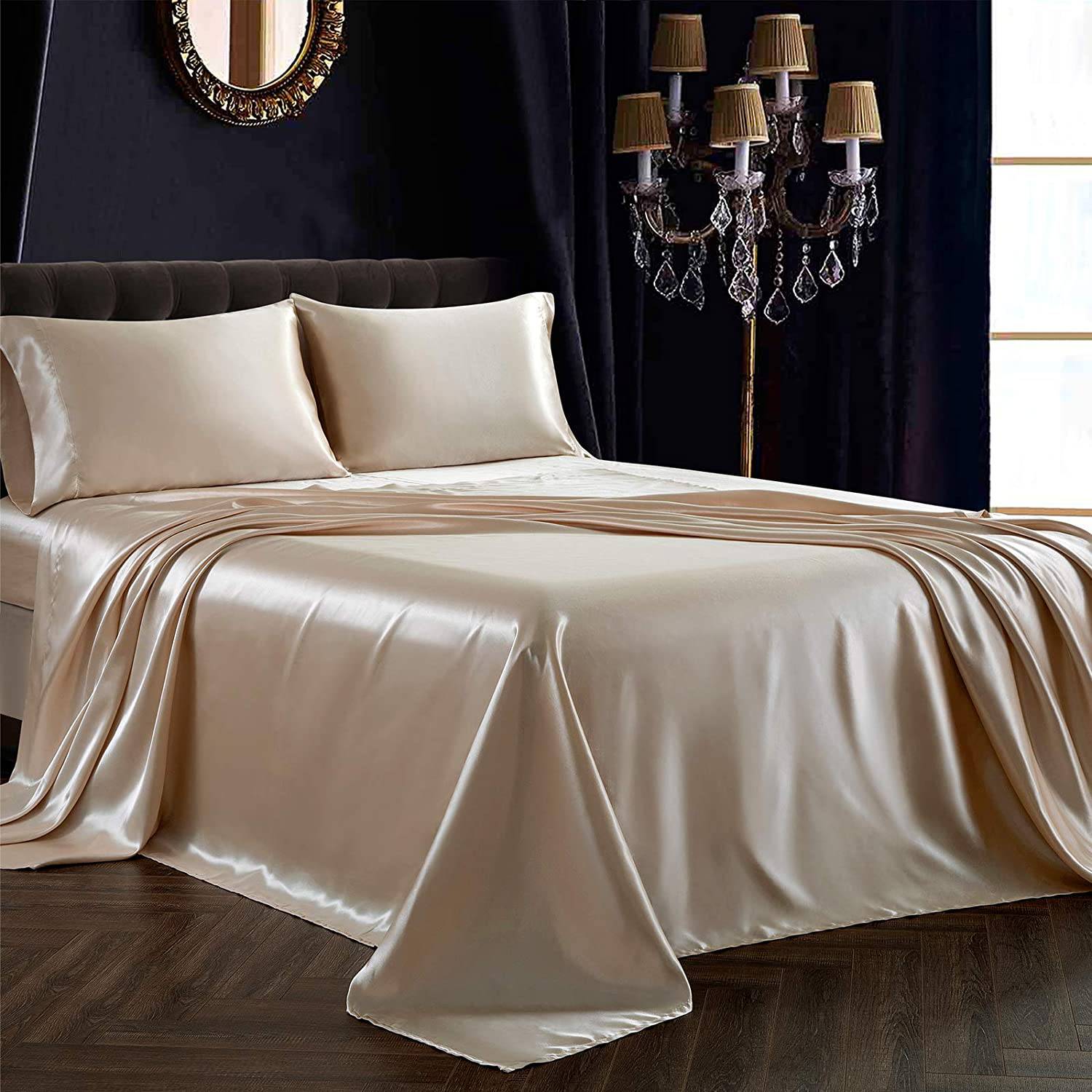 Luxury 100% 22 Momme 3PCS Pure Silk Flat Sheet Set