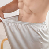 Mens Silk Boxers Comfortable Silk Short Pants