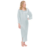 Women Loose Pullover Silk Nightwear Long Silk Dressing Gown