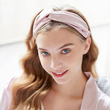 Pure Mulberry  Silk HeadBand With Trimming For Women