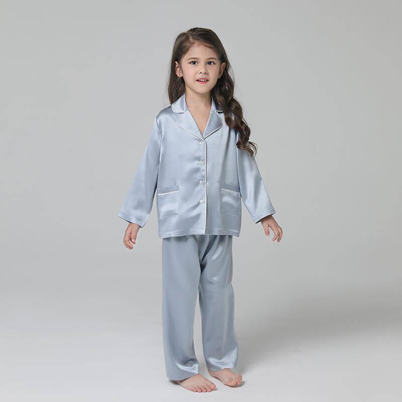 Silk Pajama Set For Kids' Gifts Silk Sleepwear For Kids