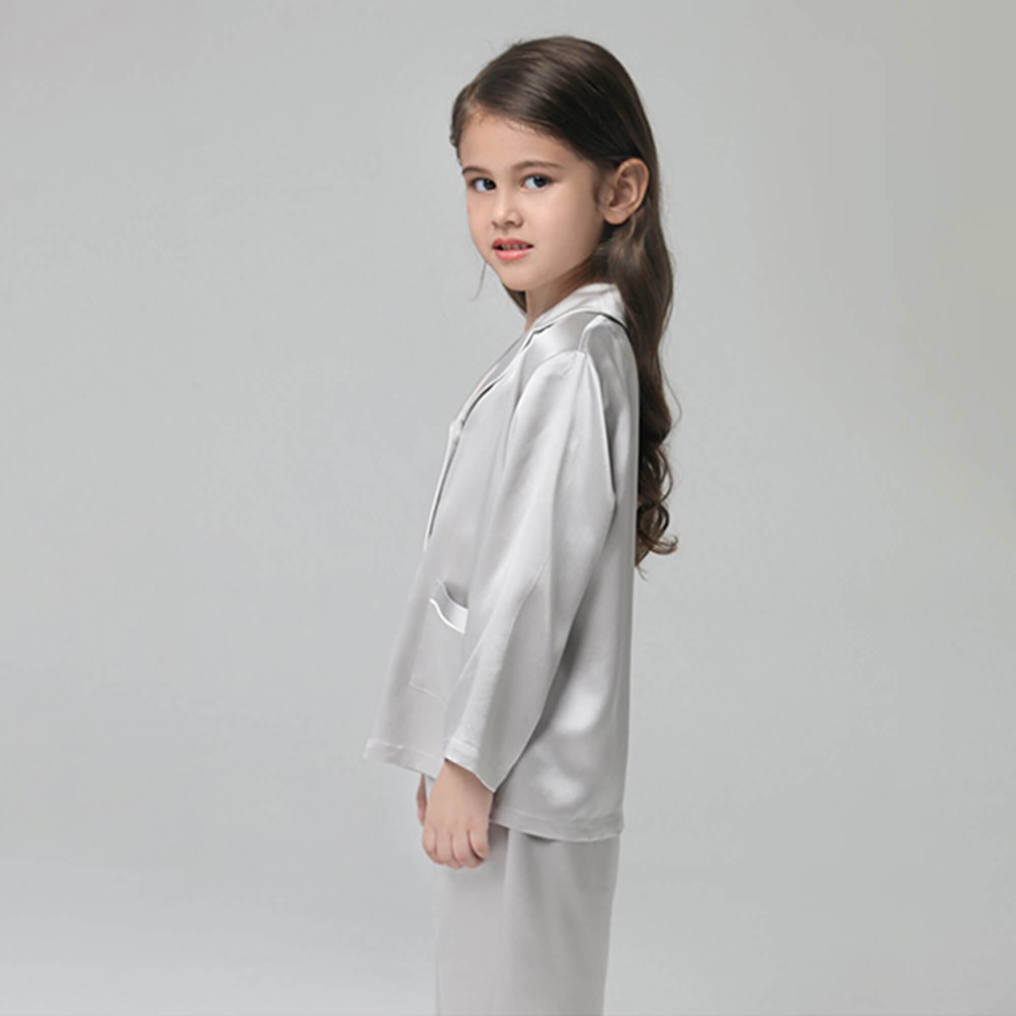 Silk Pajama Set For Kids' Gifts Silk Sleepwear For Kids