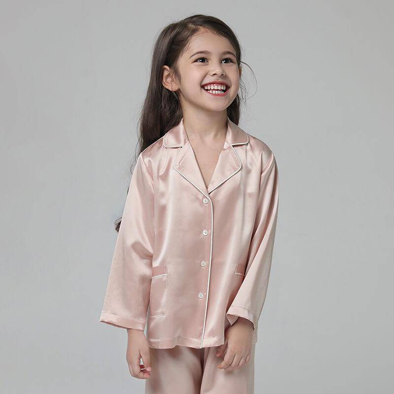 Silk Pajama Set For Kids' Gifts Silk Sleepwear For Kids