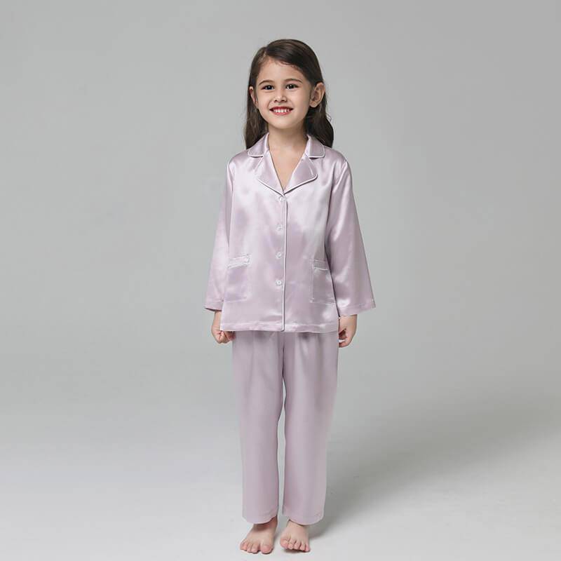 Silk Pajama Set For Kids' Gifts Silk Sleepwear For Kids