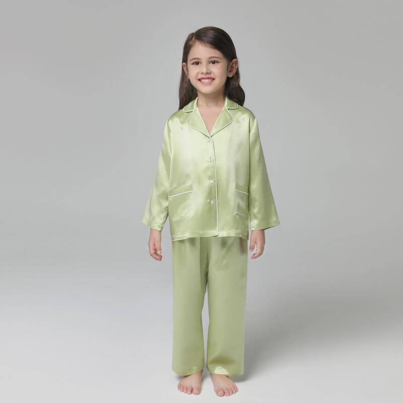 Silk Pajama Set For Kids' Gifts Silk Sleepwear For Kids