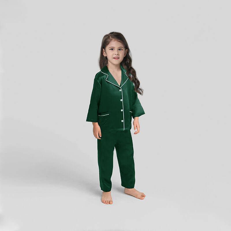 Silk Pajama Set For Kids' Gifts Silk Sleepwear For Kids