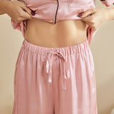 Silk Short Pyjamas For Women's Best Short Silk Pajama Set