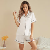 Silk Short Pyjamas For Women's Best Short Silk Pajama Set