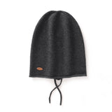 Pure Cashmere Beanie Hat with Drawstring Cashmere Double-Layered Ski Cap Head Warmer