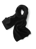 Solid Cashmere Scarves for Couple Warm Knitted Cashmere Neck Scarf for Fall Winter - slipintosoft