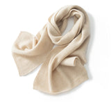 Solid Cashmere Scarves for Couple Warm Knitted Cashmere Neck Scarf for Fall Winter - slipintosoft