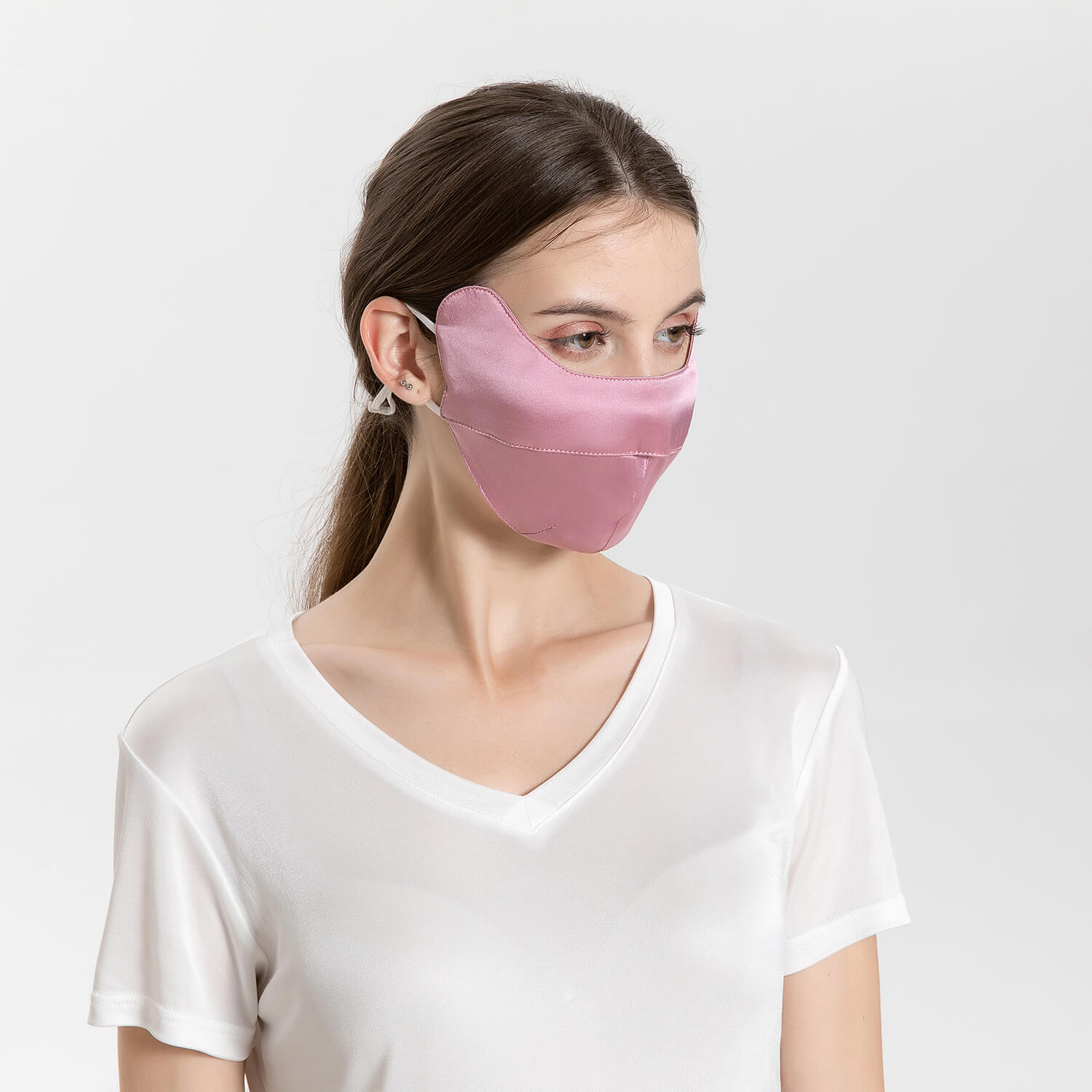 Summer Mulberry Silk Face Masks Anti - UV Canthus Protection