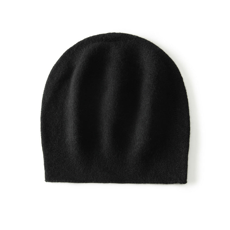 Unisex Warm Winter Hat Cashmere Beanie Hat Cashmere Double - Layered Ski Cap Cashmere Hats