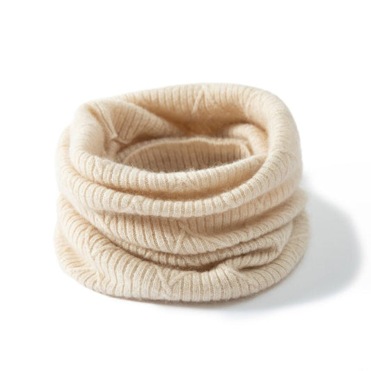 Women and Men Thick Knitted Infinity Circle Loop Scarf Double - Layer Cashmere Neck Gaiter - slipintosoft