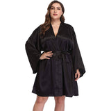 Women Plus Size Silk Robes 100% Luxury Silk Bathrobe