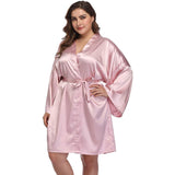 Women plus size silk Robes 100% Mulberry pure Silk Bathrobe With Belt