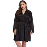 Women Plus Size Silk Robes 100% Luxury Silk Bathrobe