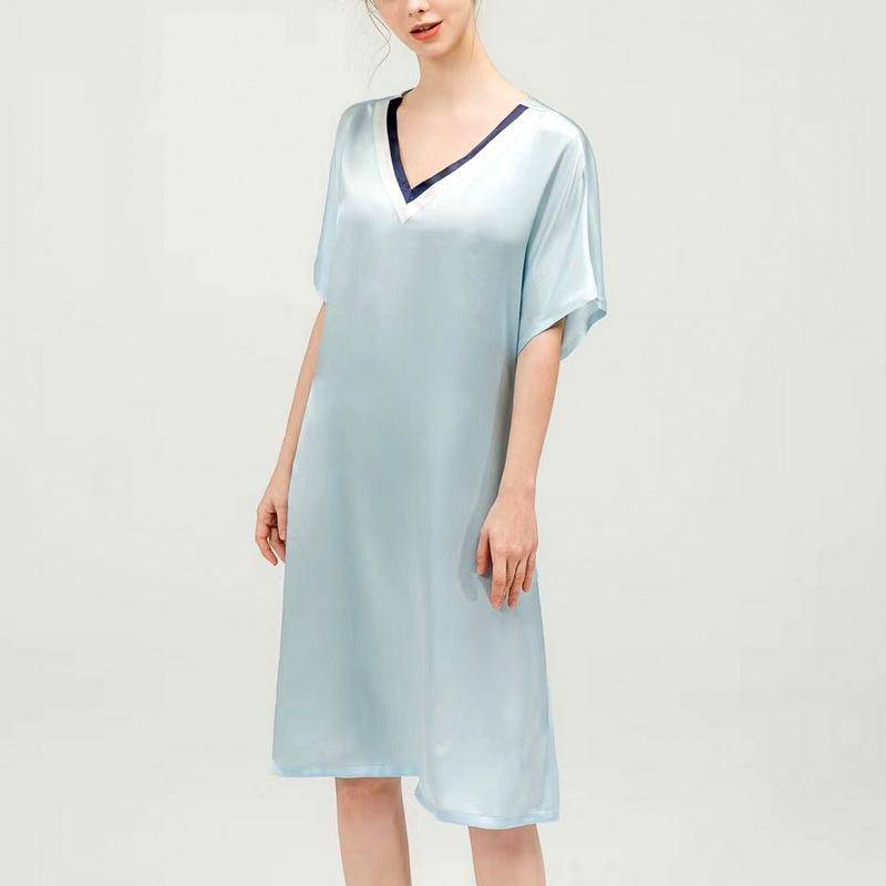 Women Mulberry Loose Silk Nightgown Best Silk Dressing Gown Quality Silk Slip Nightdress - slipintosoft