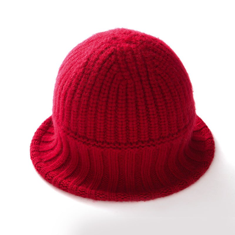 Womens Cashmere Bucket Hat Knit Handmade Colors Sun Hat Fall Winter Hats Cashmere Hats