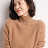 Women's Classic Cashmere Turtleneck Sweater Multi-colors - slipintosoft