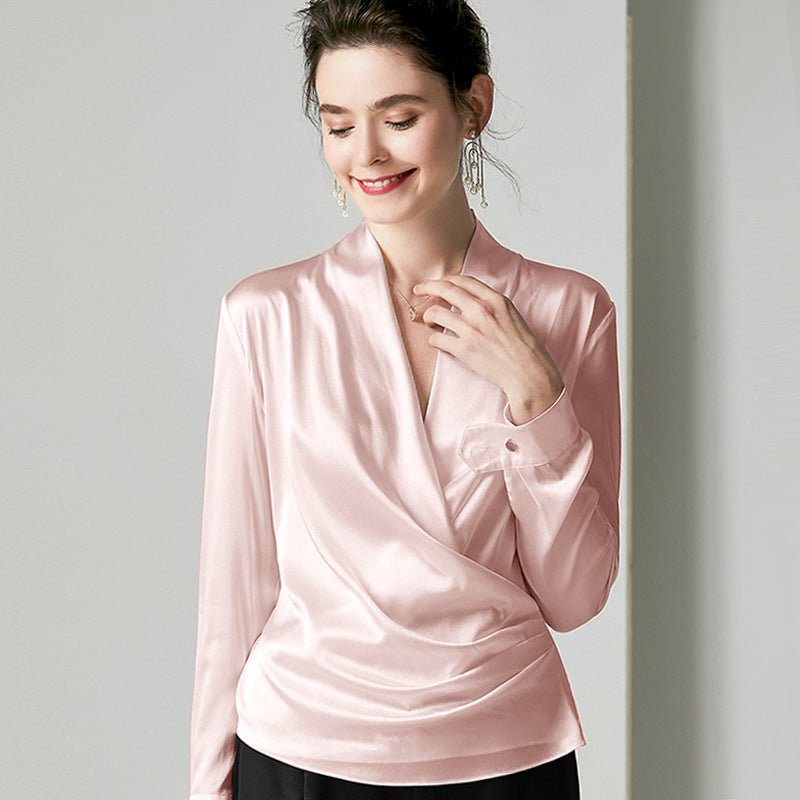 Elegant silk blouses on sale