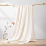 Womens Large Cashmere Scarf Throw Blanket Long Cashmere Shawl Ivory L