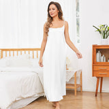 Women's Sleeveless Scoop Neck 100% Pure Silk Nightdress