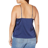 Women's V-neck Silk Camisole With Lace Sleeveless Casual Silk Tops